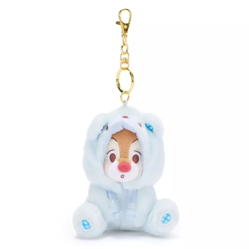 Disney Store Japan Dale in Bear Suit Plush Bag Charm Keychain Chip & Dale NWT